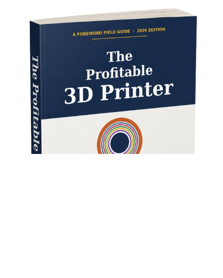 The Profitable Printer — physical book mockup